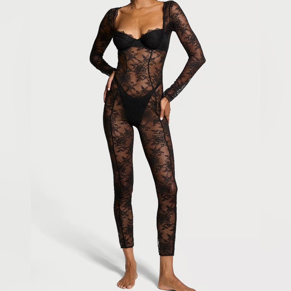 Victoria's Secret Chic Black Catsuit